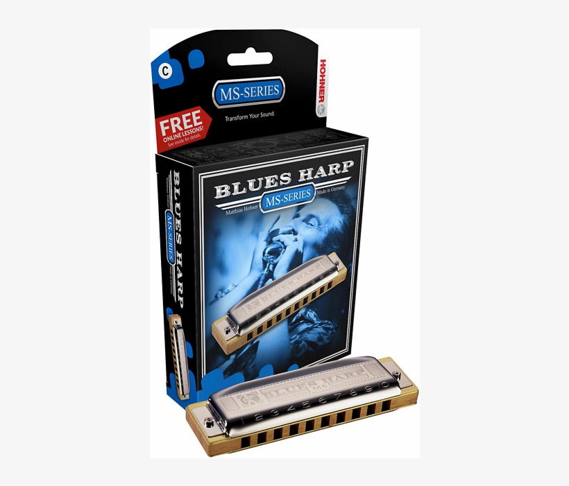 Hohner Ms Series Blues Harp Harmonica Key Of A Made - Hohner Blues Harp Harmonica Key Of C, transparent png download