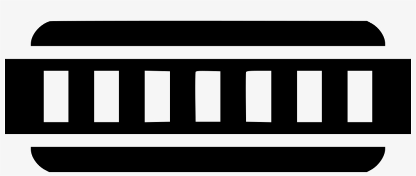 Instrument Harmonica Sound Audio Comments - Monochrome, transparent png download