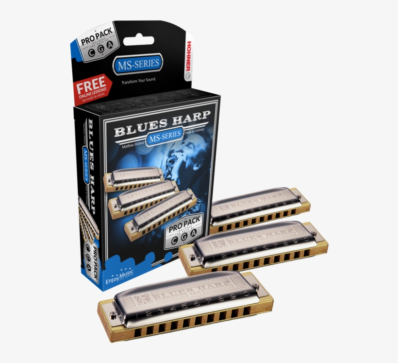 Hohner Blues Harp Ms Propack Includes Key Of G,c,a, transparent png download