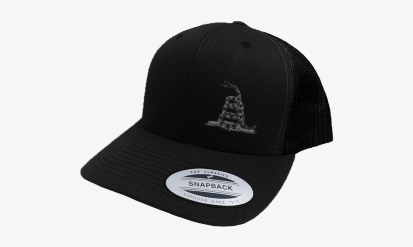 Don't Tread On Me Snap Back - Caps Out There Black Snapback - Dc, transparent png download