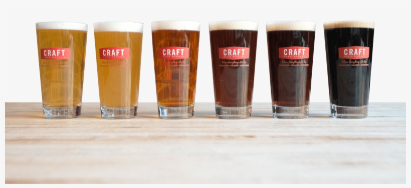 Row Of Beer - Craft Beer Draught, transparent png download