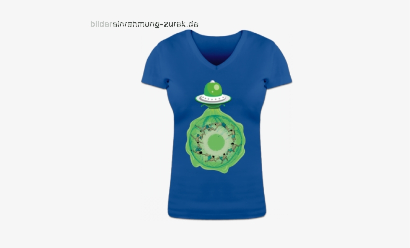 Billig Damen Swimmers In Ufo Beam Frauen T Shirt Mit - Circle, transparent png download