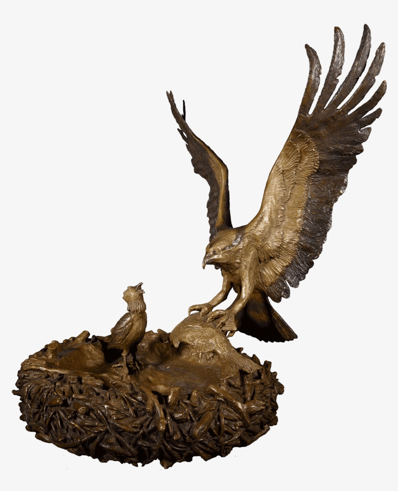 Bronze Sculptures - Buzzard, transparent png download