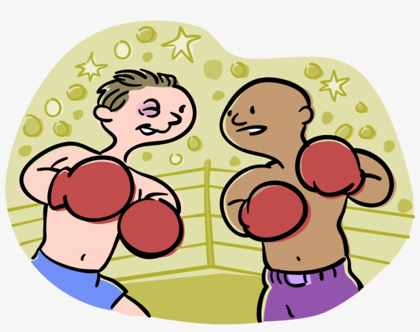 Vector Illustration Of Prizefighter Pugilist Boxers - Fact, transparent png download
