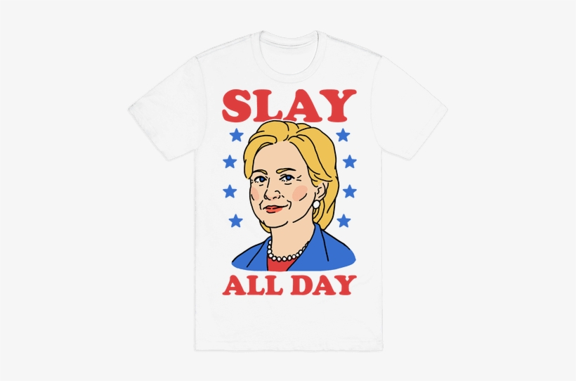 Slay All Day Mens T-shirt - T Shirt Writing Design, transparent png download