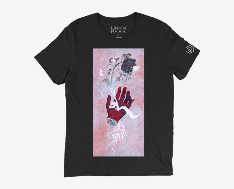 Black Tee Shirt With Artwork Created By Renowned Artist - Active Shirt, transparent png download