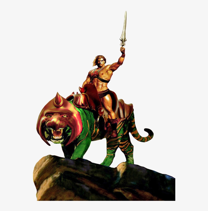 He-man E Gato Guerreiro Em Png - Battle Cat, transparent png download