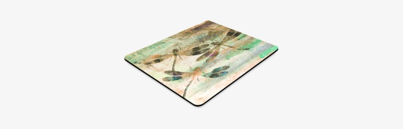 Mauritius Vintage Dragonflies Qr Rectangle Mousepad - Shark, transparent png download