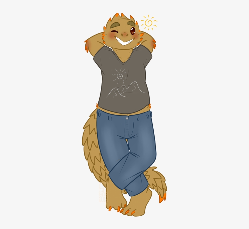 A Commission For Av Of Their Cute Armadillo Girdled - Illustration, transparent png download