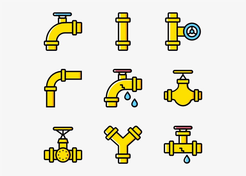 Pipes And Water Flow - Portable Network Graphics, transparent png download