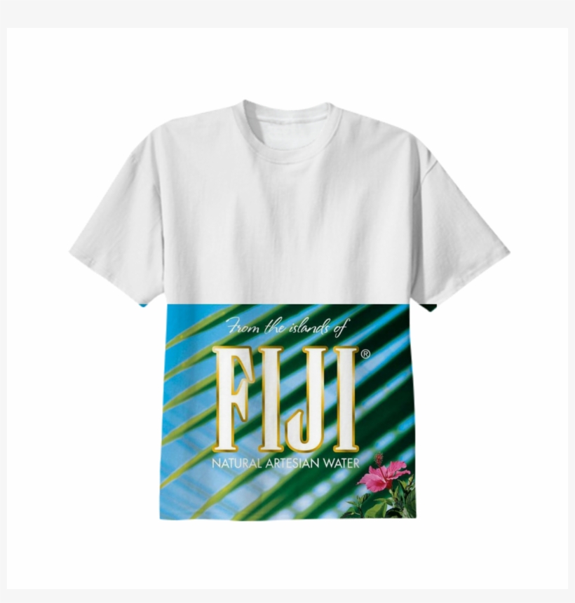 Shop Fiji Cotton T-shirt By Porkieunrein - Fiji Water, transparent png download
