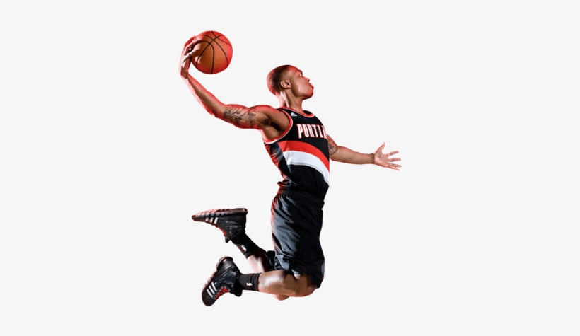 Damian Lillard Dunk - Damian Lillard Png, transparent png download