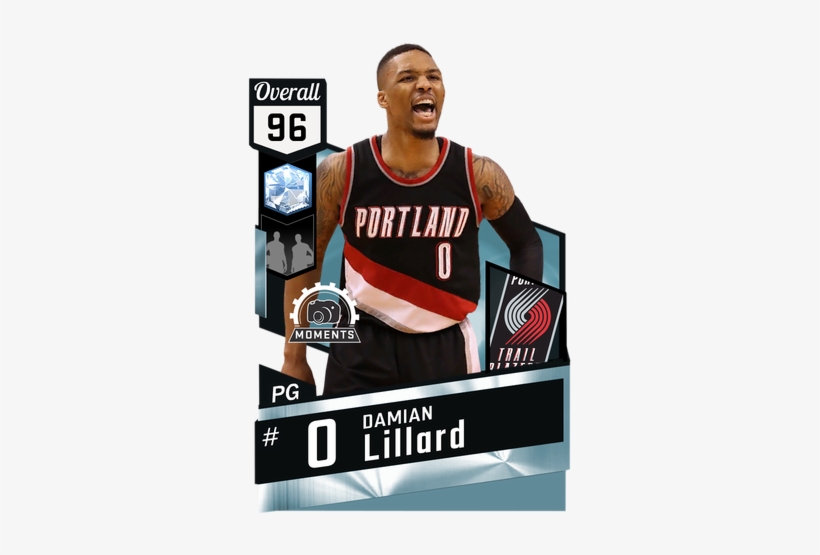 Damian Lillard Diamond Card - Alonzo Mourning Nba 2k17, transparent png download