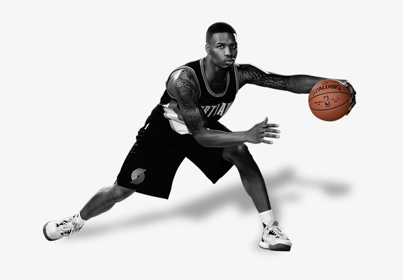 Damian Lillard Spalding - Basketball, transparent png download