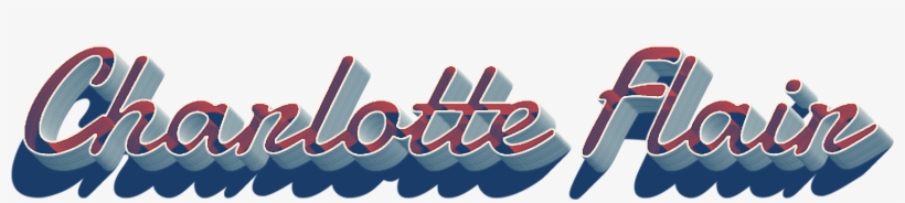 Charlotte Flair 3d Letter Png Name - Charlotte Flair Logo Png, transparent png download
