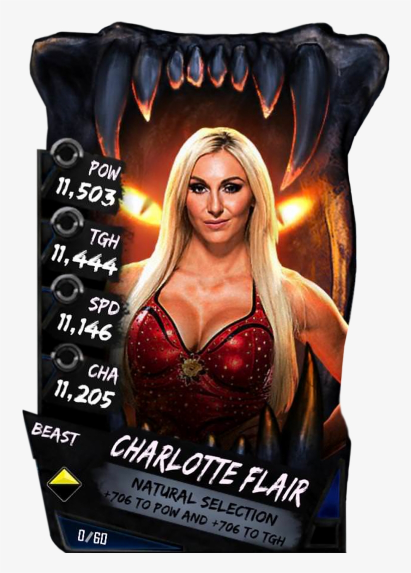 Charlotteflair S4 16 Beast - Wwe Supercard Beast Cards, transparent png download