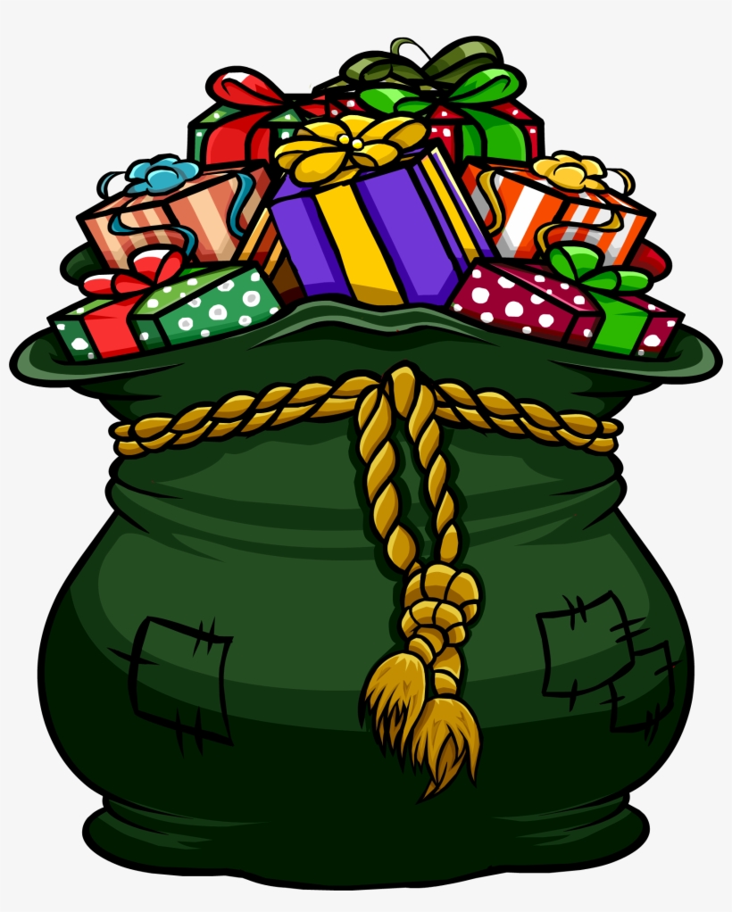 Supreme Toy Sack - Santa Claus Bag Clipart, transparent png download