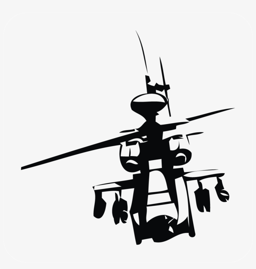 Apache Helicopter Decal - Foreign Intervention Libyan People Can, transparent png download
