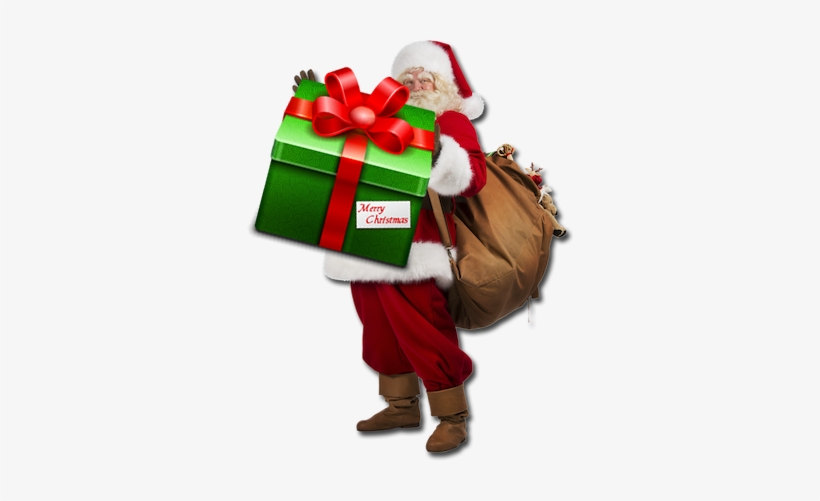 Santa And Bag - Santa Claus, transparent png download