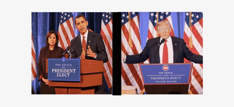 Has Anyone Else Notice The Podium Signs At Trump Events, - Obama, transparent png download