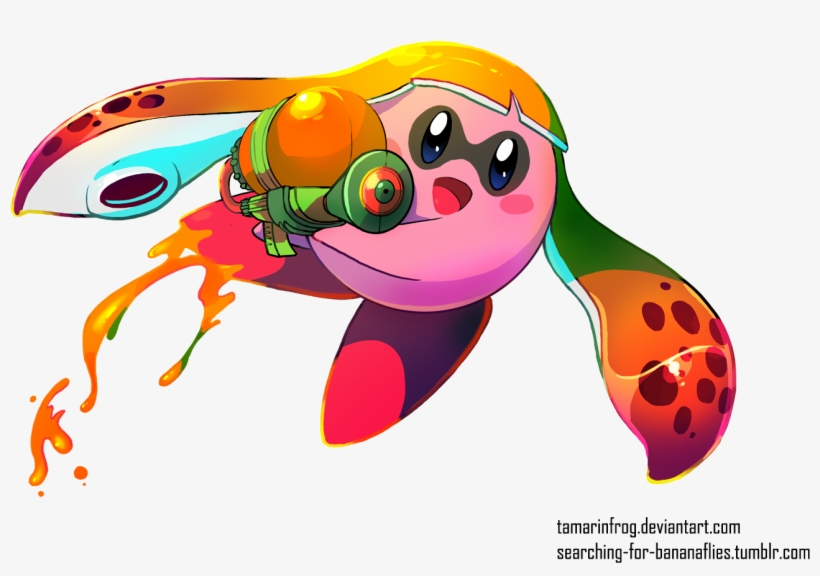 Com Searching For Bananaflies - Kirby Splatoon, transparent png download