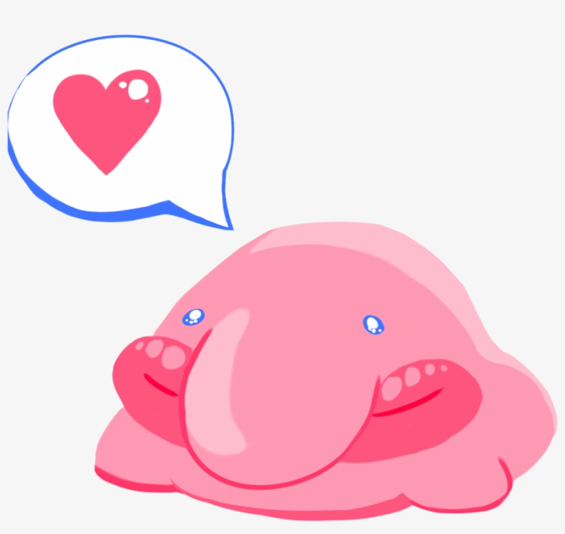 Jpg Free Stock Blobfish Drawing Cartoon - Clipart Blobfish, transparent png download