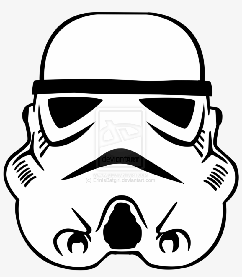 Stormtrooper Clipart Black And White - Stormtrooper Stencil, transparent png download