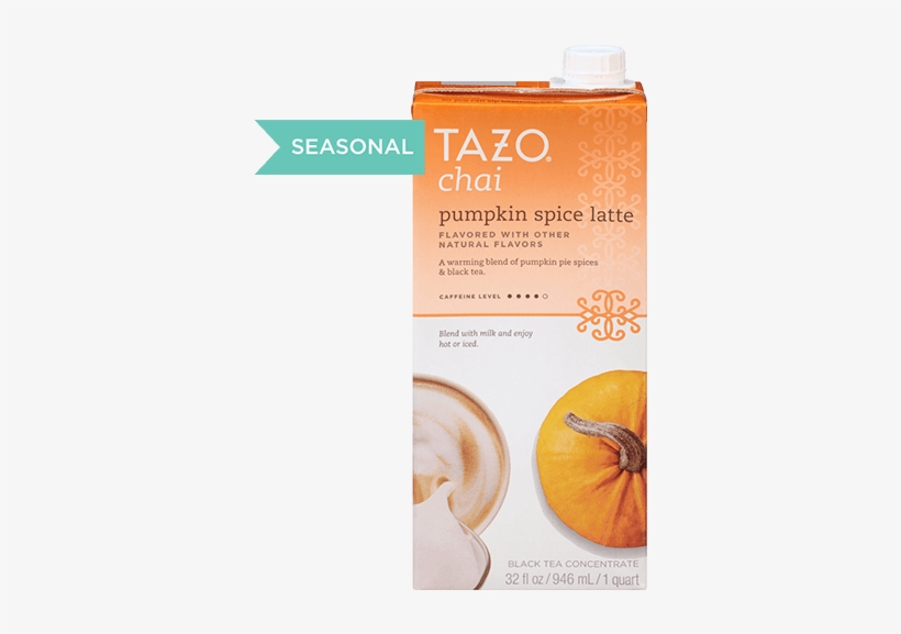 Tazo Pumpkin Spice Chai Latte, transparent png download