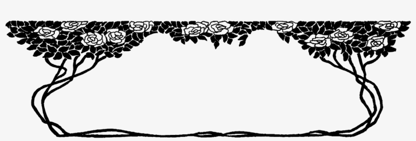 And The Roses And Leaves Illustration On The Top Of - Design, transparent png download