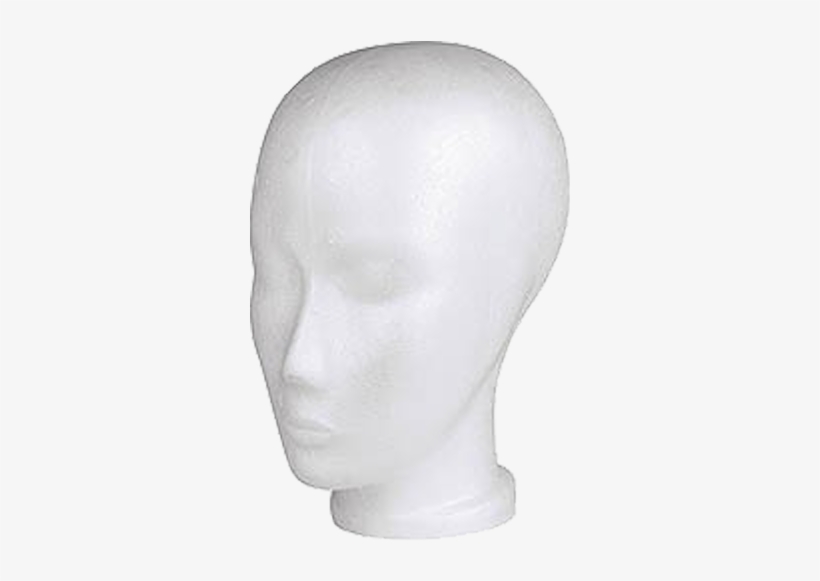 Mannequin Styrofoam Head - Styrofoam Mannequin Head With Female Face, transparent png download