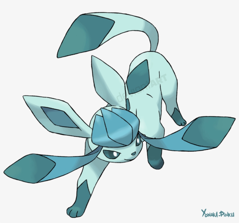 Givrali Glaceon By Yonaka Pinku-d6jjdz0 - Pokemon Givrali, transparent png download