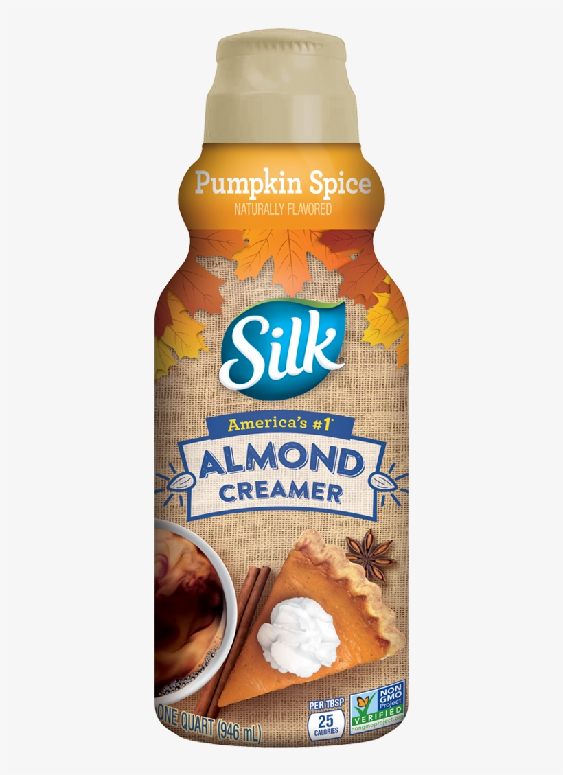Silk Pumpkin Spice Almond Creamer - Silk Almond Creamer Pumpkin Spice, transparent png download