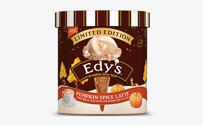 Edy's Pumpkin Spice Latte Ice Cream, transparent png download