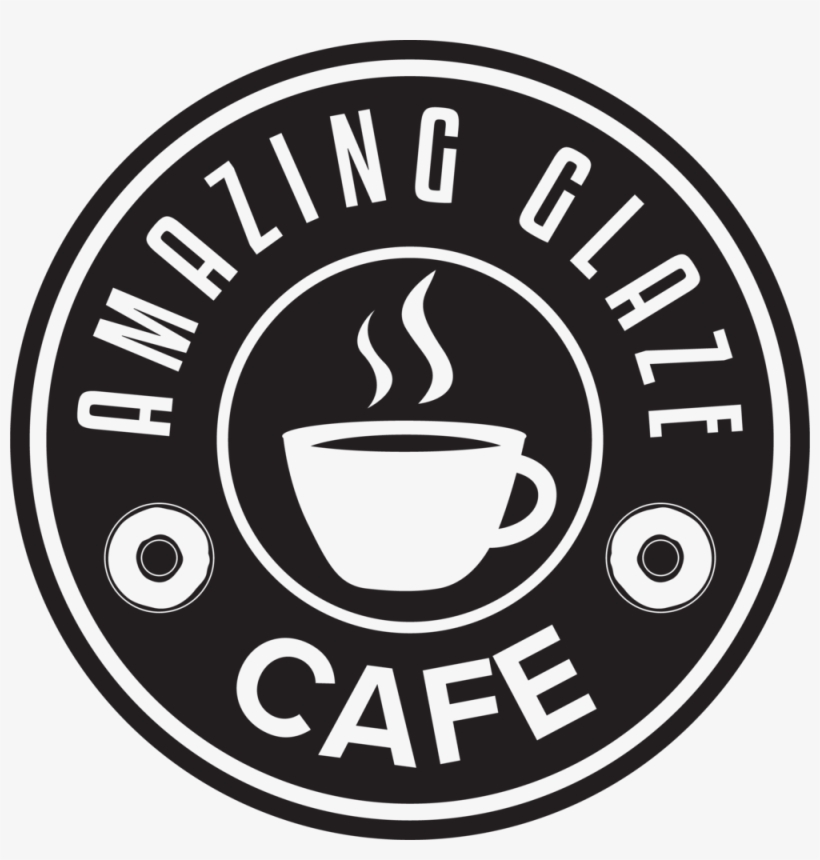 Amazing Glaze Cafe Logo Knockout - Valentine Coffee Logo, transparent png download