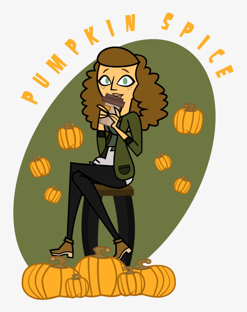 Free Stock Pumpkin Spice Latte Clipart - White Girl Pumpkin, transparent png download