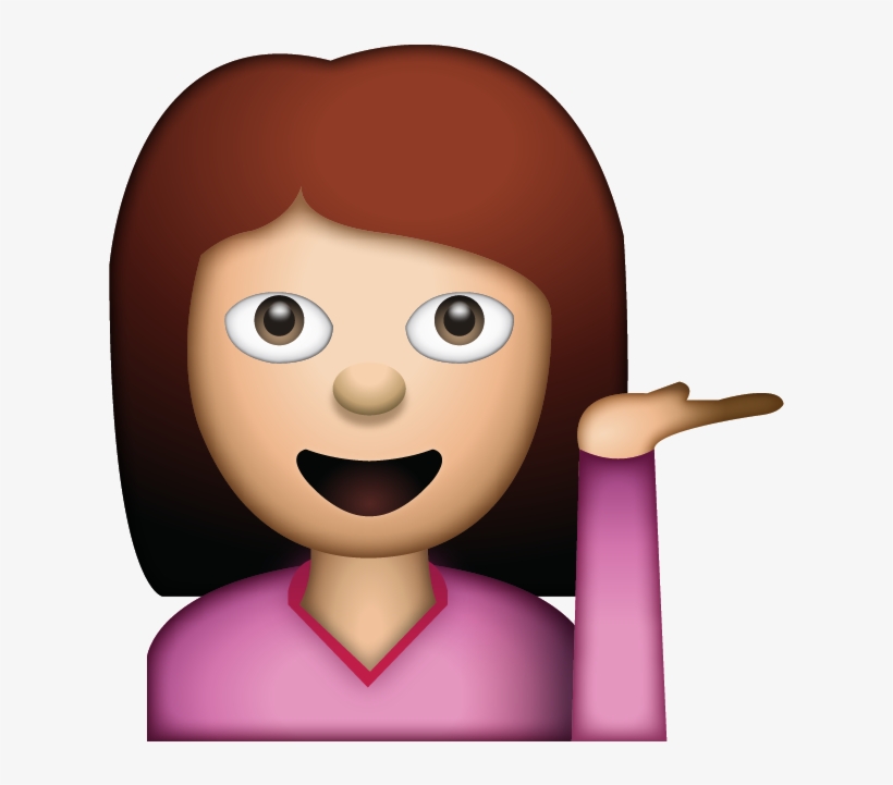 Girl Emoji Black Hair, transparent png download