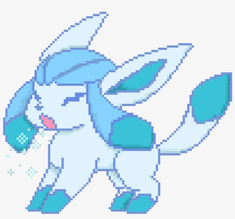Glaceon - Pixel Art, transparent png download