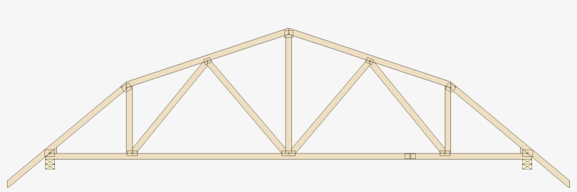 Truss Types - Scissors Truss, transparent png download