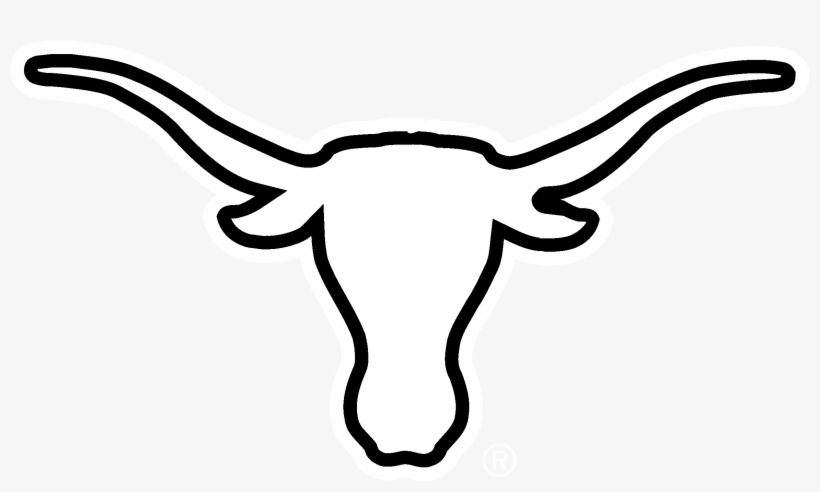 Longhorns Logo Transparent Svg - Black And White Longhorn Logo, transparent png download