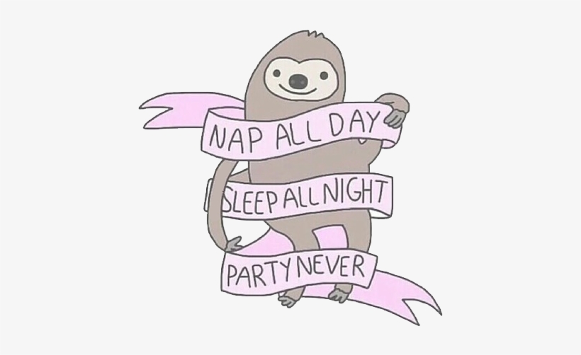 Nap, Party, And Sleep Image - Sleep All Day Sleep All Night, transparent png download
