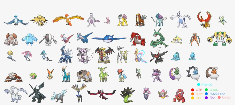 689kib, 1595x640, S797343109676769573 P4 I1 W640 - All Legendary Pokemon Pokemon Go, transparent png download