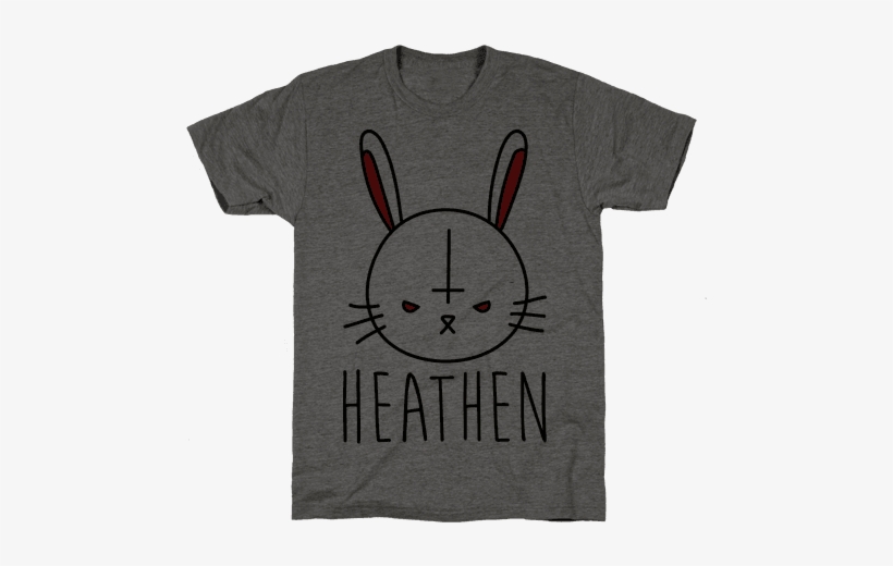 Heathen Easter Bunny Mens T-shirt - Atheist Shirts, transparent png download