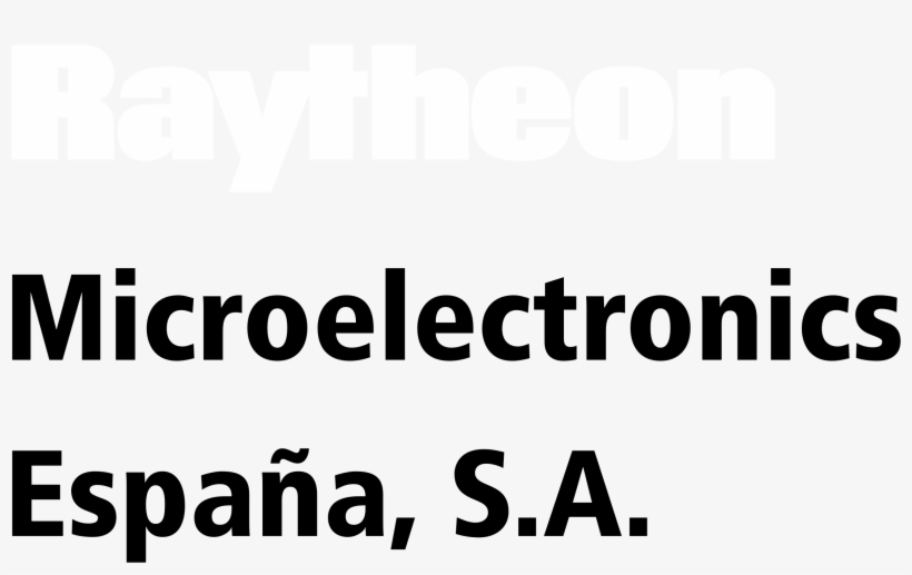 Raytheon Microelectronics Espana Logo Black And White - Light Energy Examples Microwaves, transparent png download