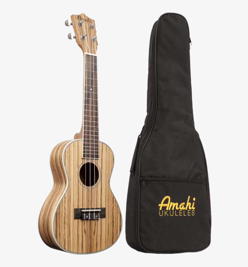 Amahi Zebrawood Uk330 Concert Ukulele, transparent png download