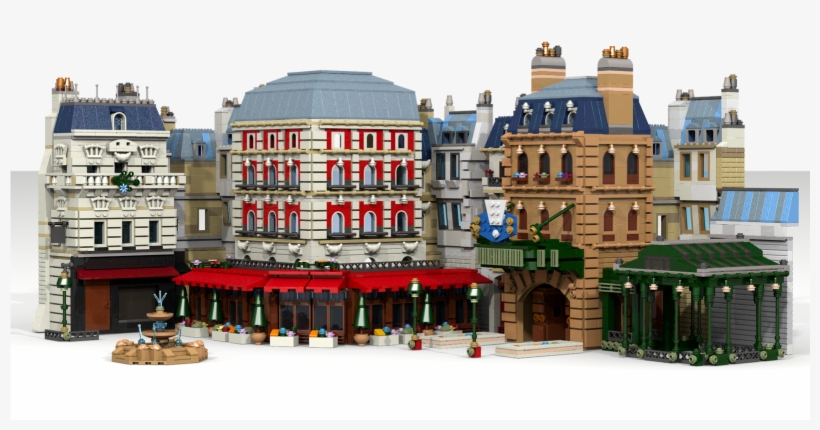 La Place De Rémy - Disneyland Paris En Lego, transparent png download