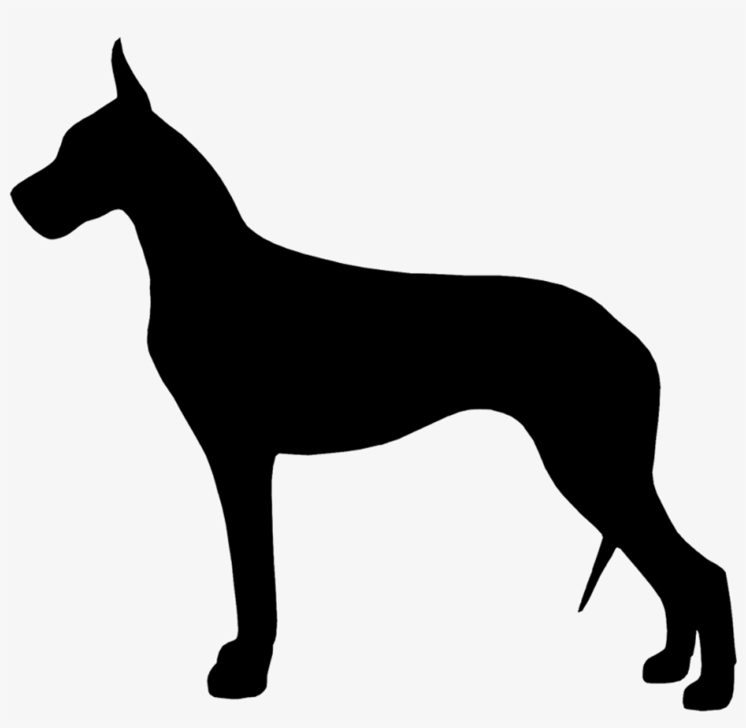 Great Dane Silhouette Images At Getdrawings - Great Dane Silhouette Png, transparent png download