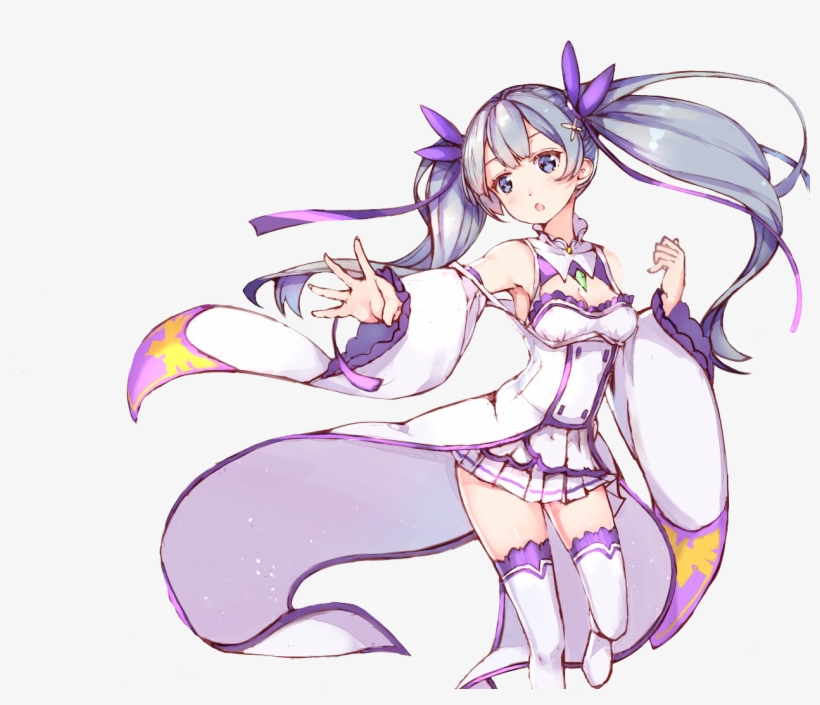 Zero] Twintails Emilia - Re Zero Emilia Render, transparent png download