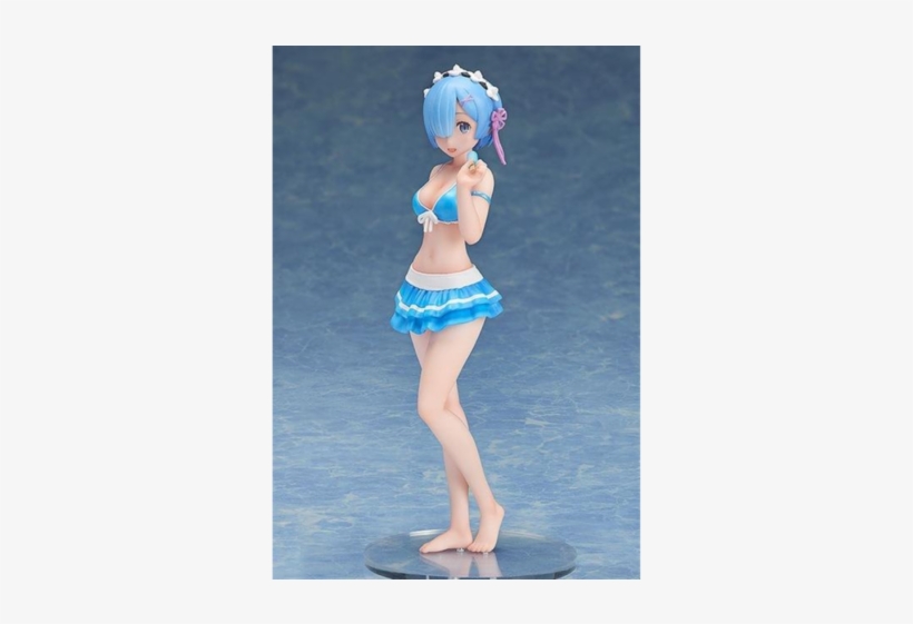 Rem & Ram Swimsuit Figure - Re Zero Rem Figure Swimsuit, transparent png download