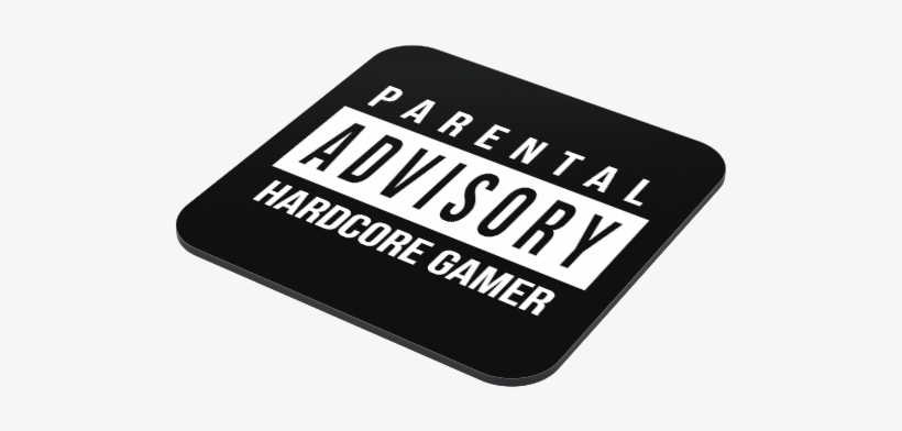 Hard Core Gamer Advisory Coaster - Illustration, transparent png download