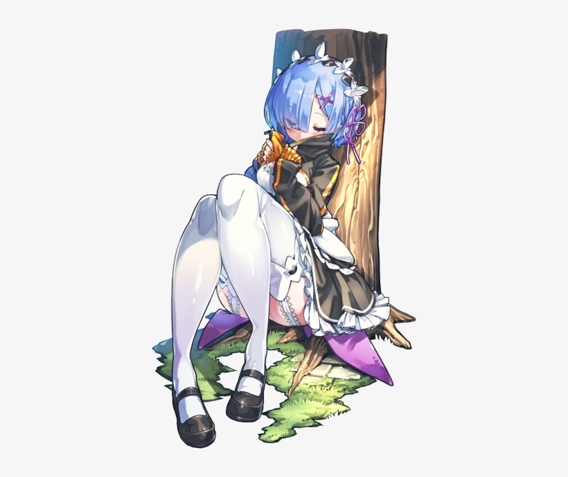 Natsuki Subaru And Rem - Cartoon, transparent png download